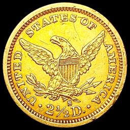 1879-S $2.50 Gold Quarter Eagle CLOSELY UNCIRCULAT