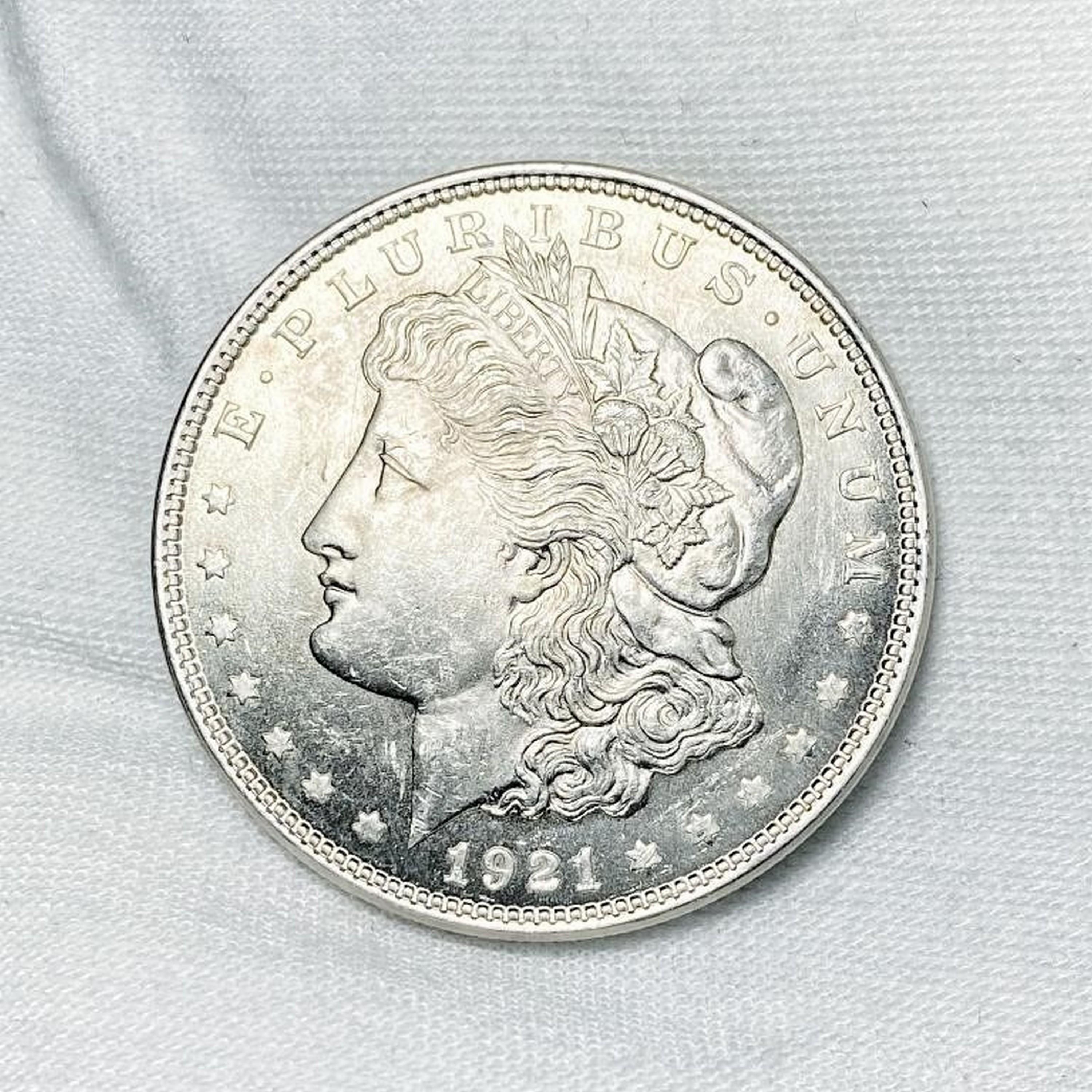 1921 20 Morgan Silver Dollars BU