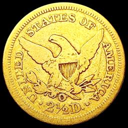 1854-O $2.50 Gold Quarter Eagle LIGHTLY CIRCULATED