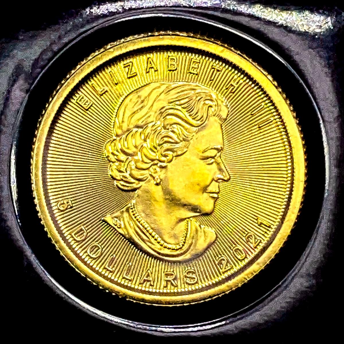 2021 Canada 1/10oz Gold $5 SUPERB GEM BU