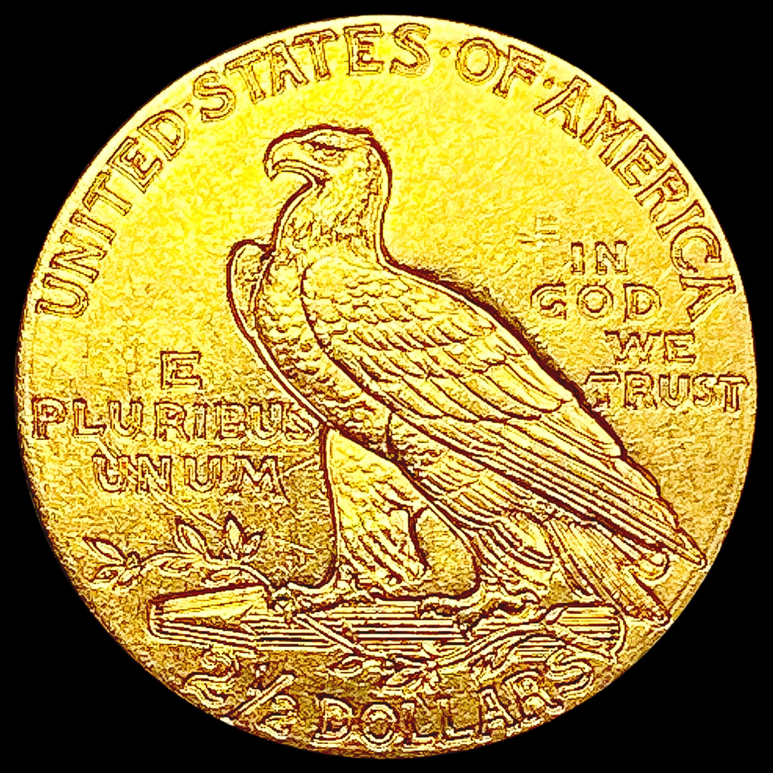 1913 $2.50 Gold Quarter Eagle CLOSELY UNCIRCULATED