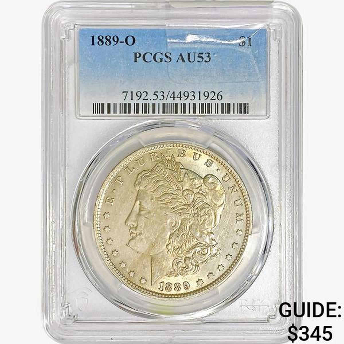 1889-O Morgan Silver Dollar PCGS AU53