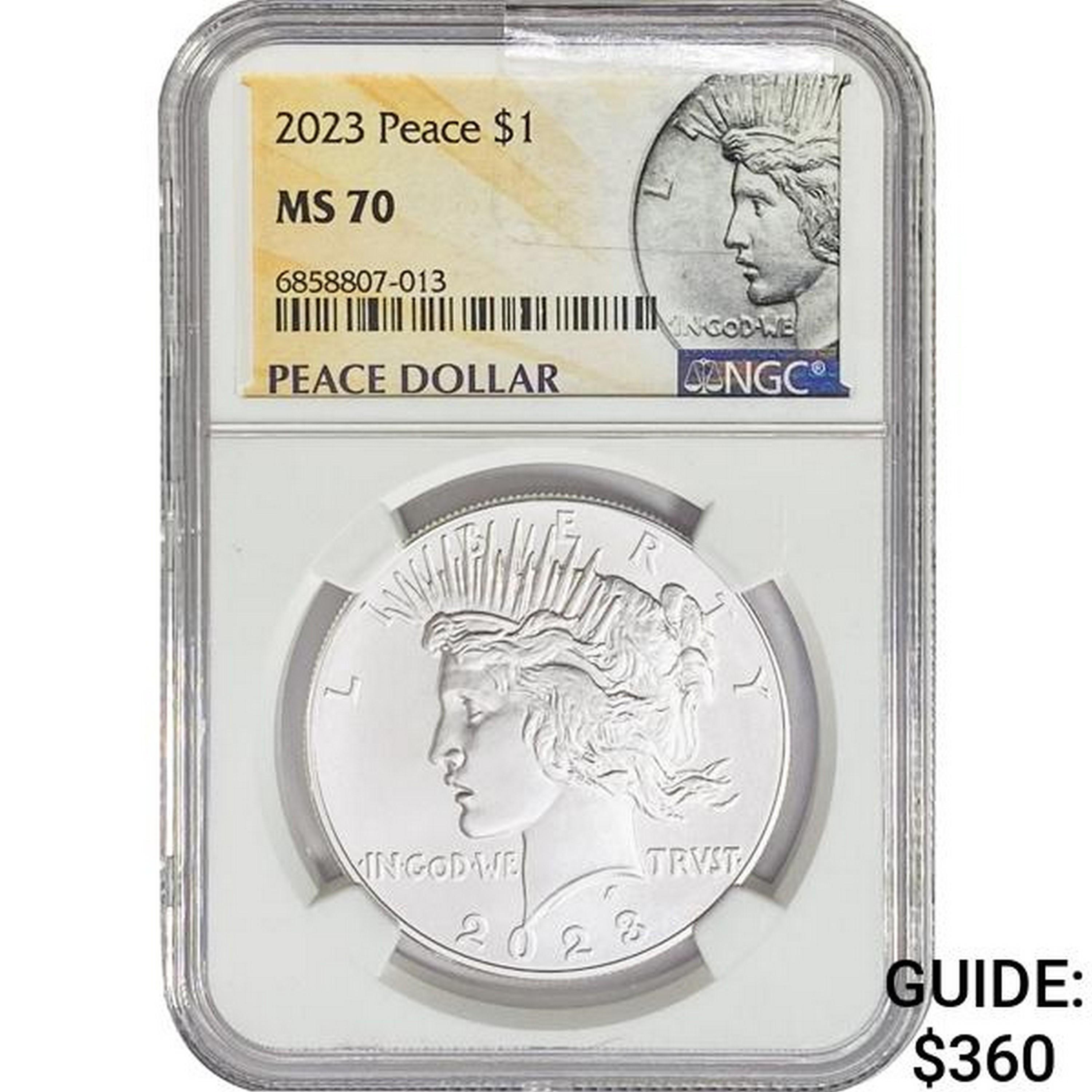 2023 Silver Peace Dollar NGC MS70