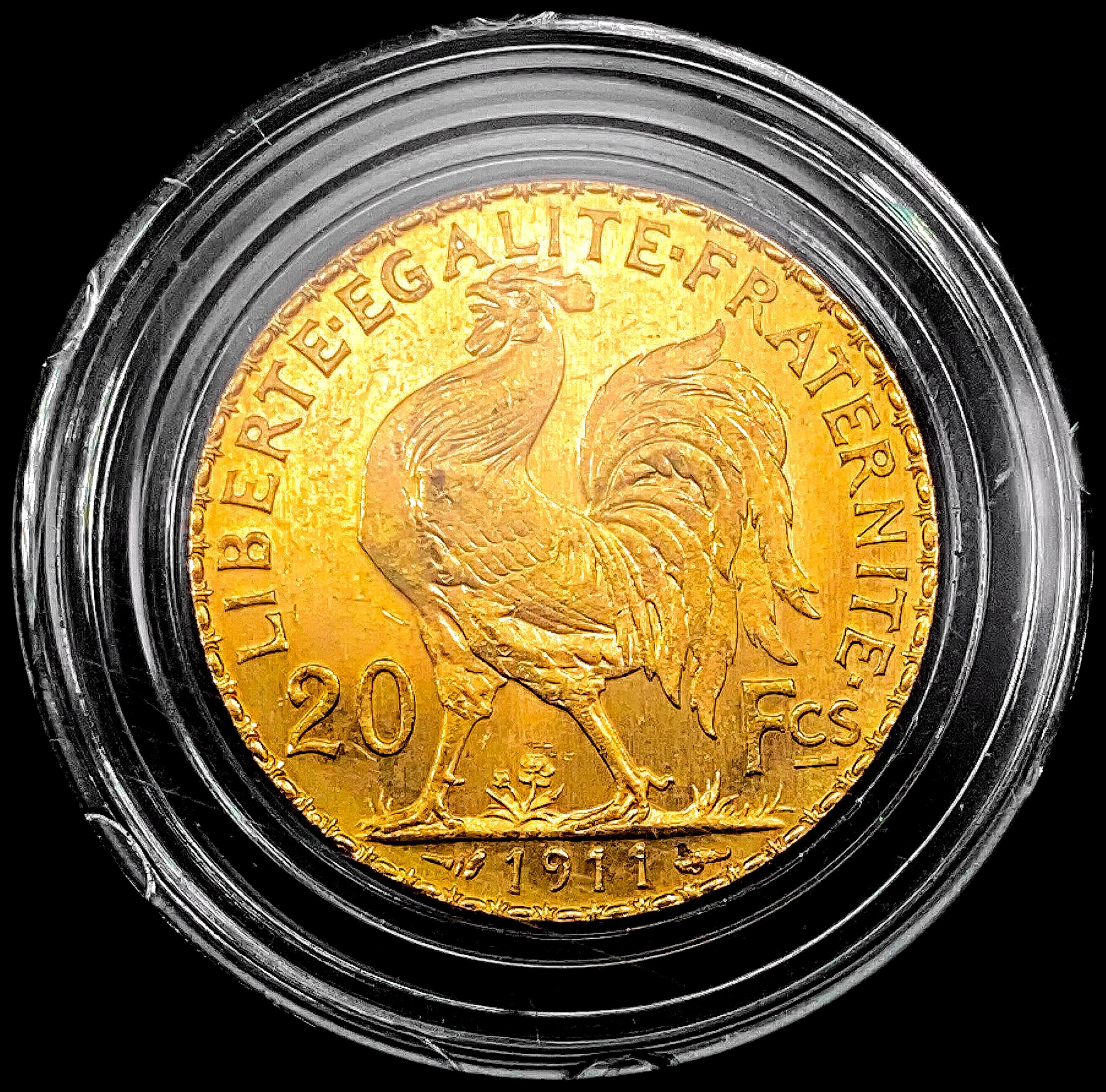 1911 France .1867oz Gold 20 Francs CHOICE BU