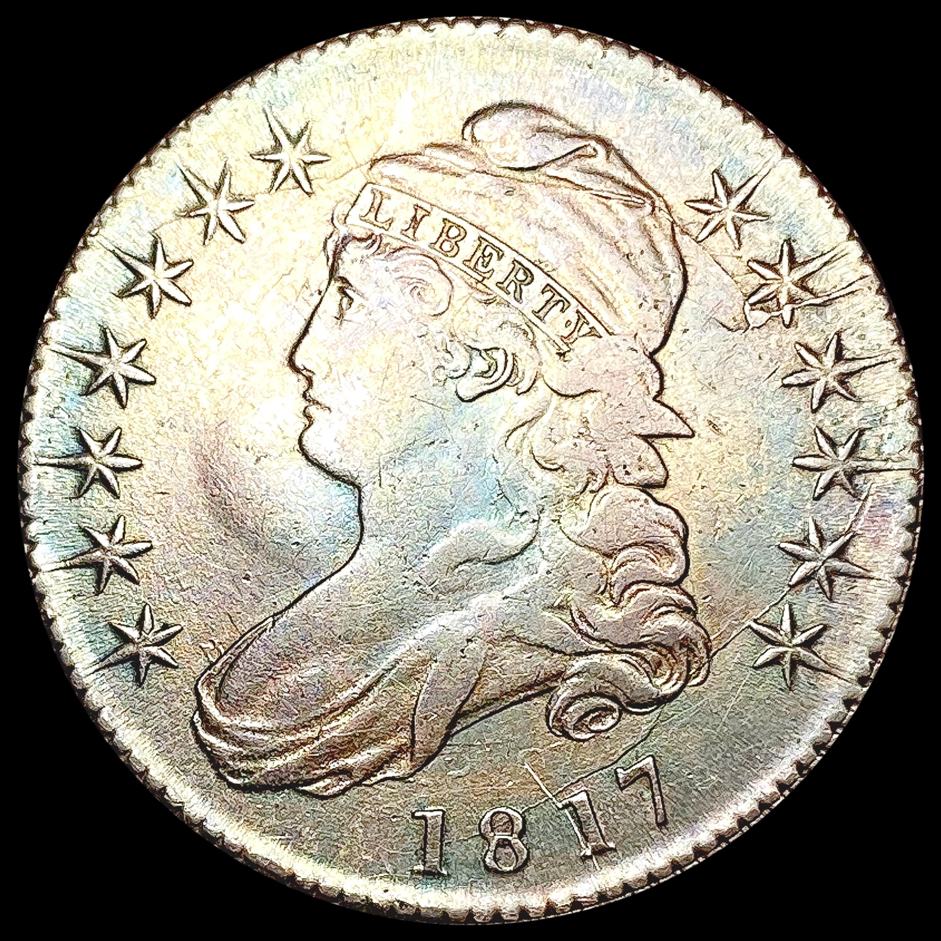 1817 Capped Bust Half Dollar LIGHTLY CIRCULATED