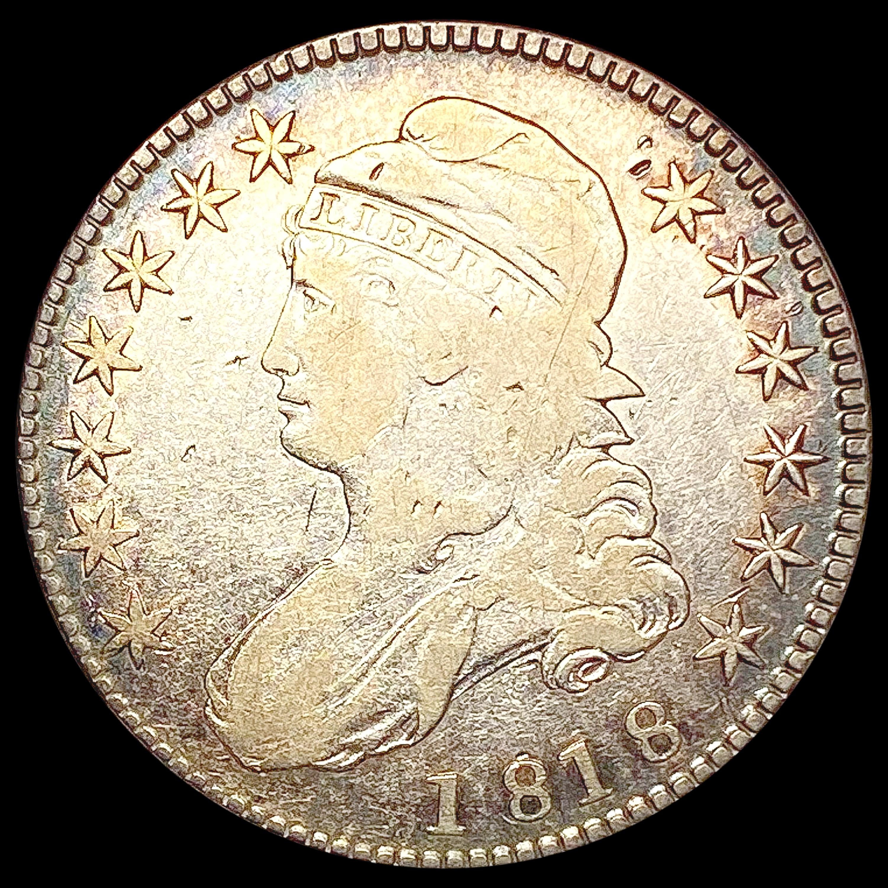 1818 Capped Bust Half Dollar NICELY CIRCULATED