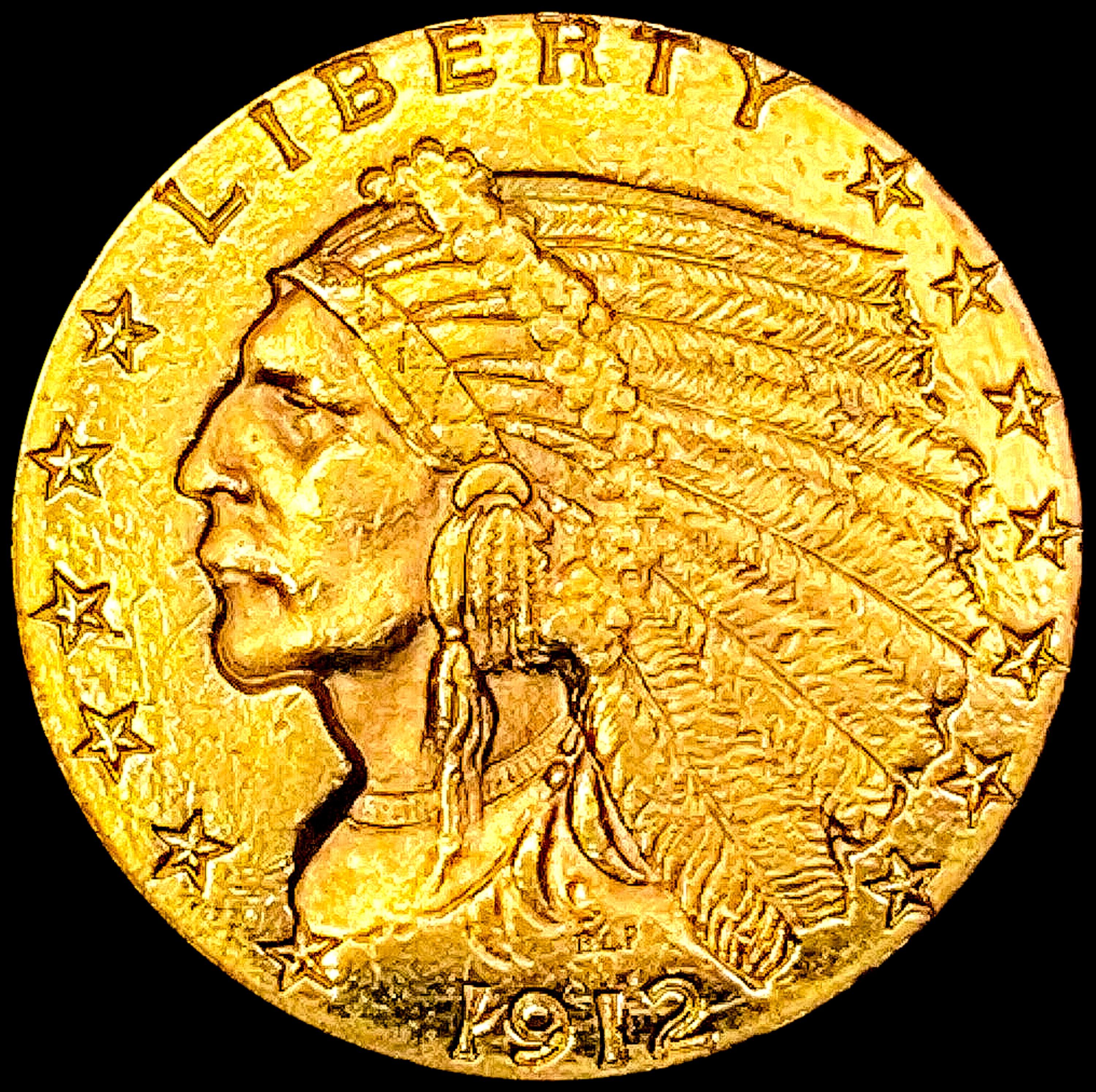 1912 $2.50 Gold Quarter Eagle UNCIRCULATED