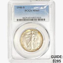 1946-S Walking Liberty Half Dollar PCGS MS65