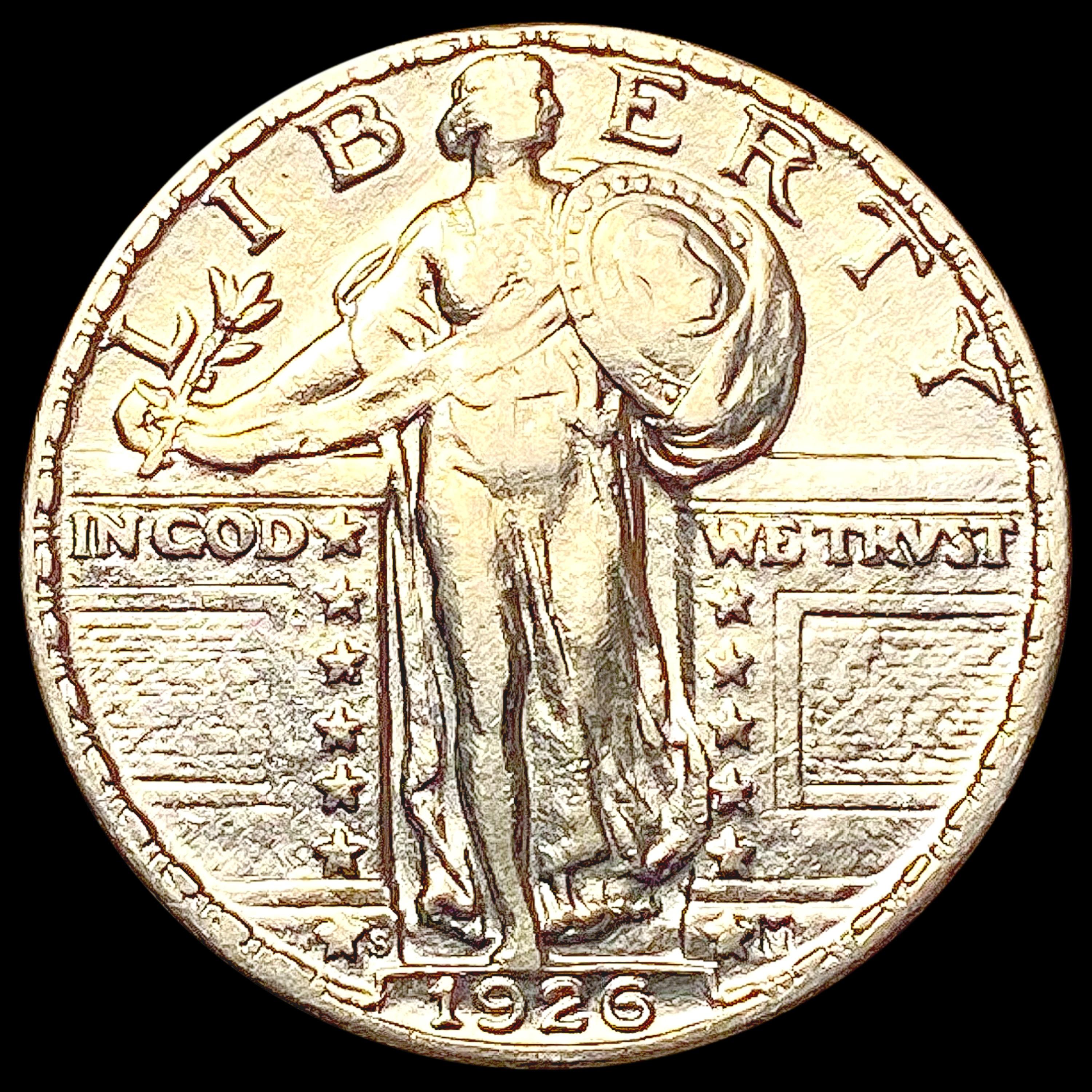 1926-S Standing Liberty Quarter NEARLY UNCIRCULATE