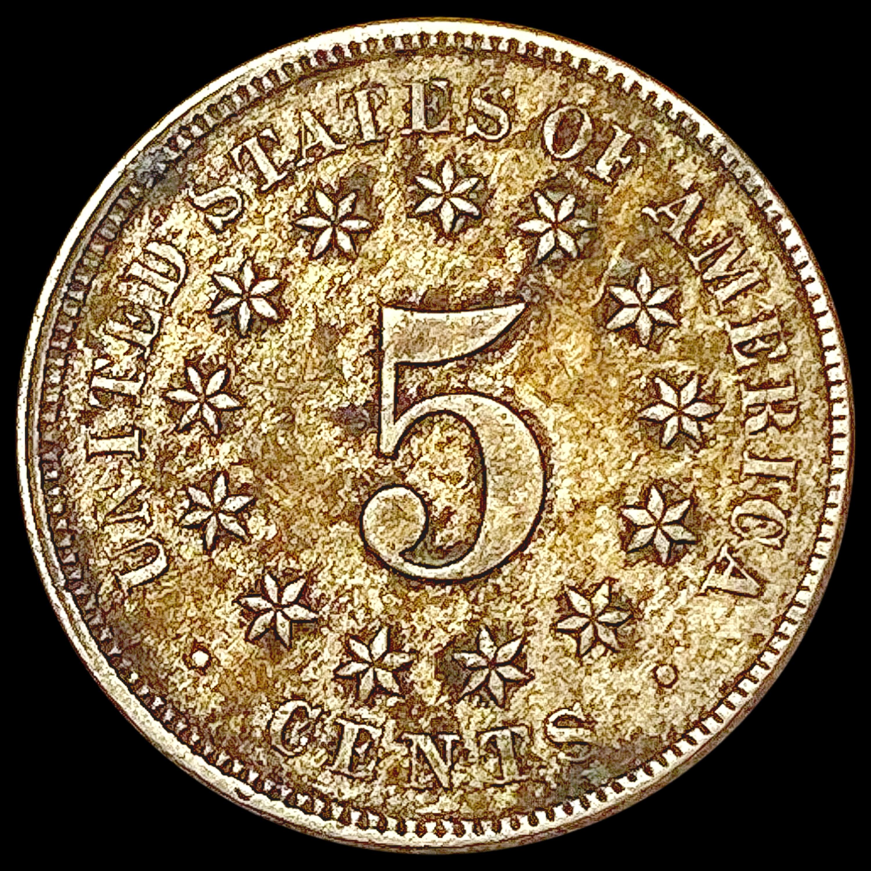 1869 Shield Nickel LIGHTLY CIRCULATED