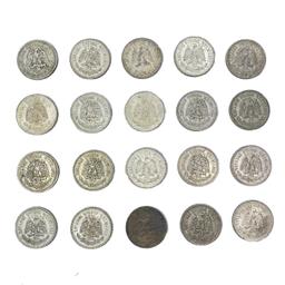 Mexico 7.714oz TW SILV 1 Pesos (20 Coins)