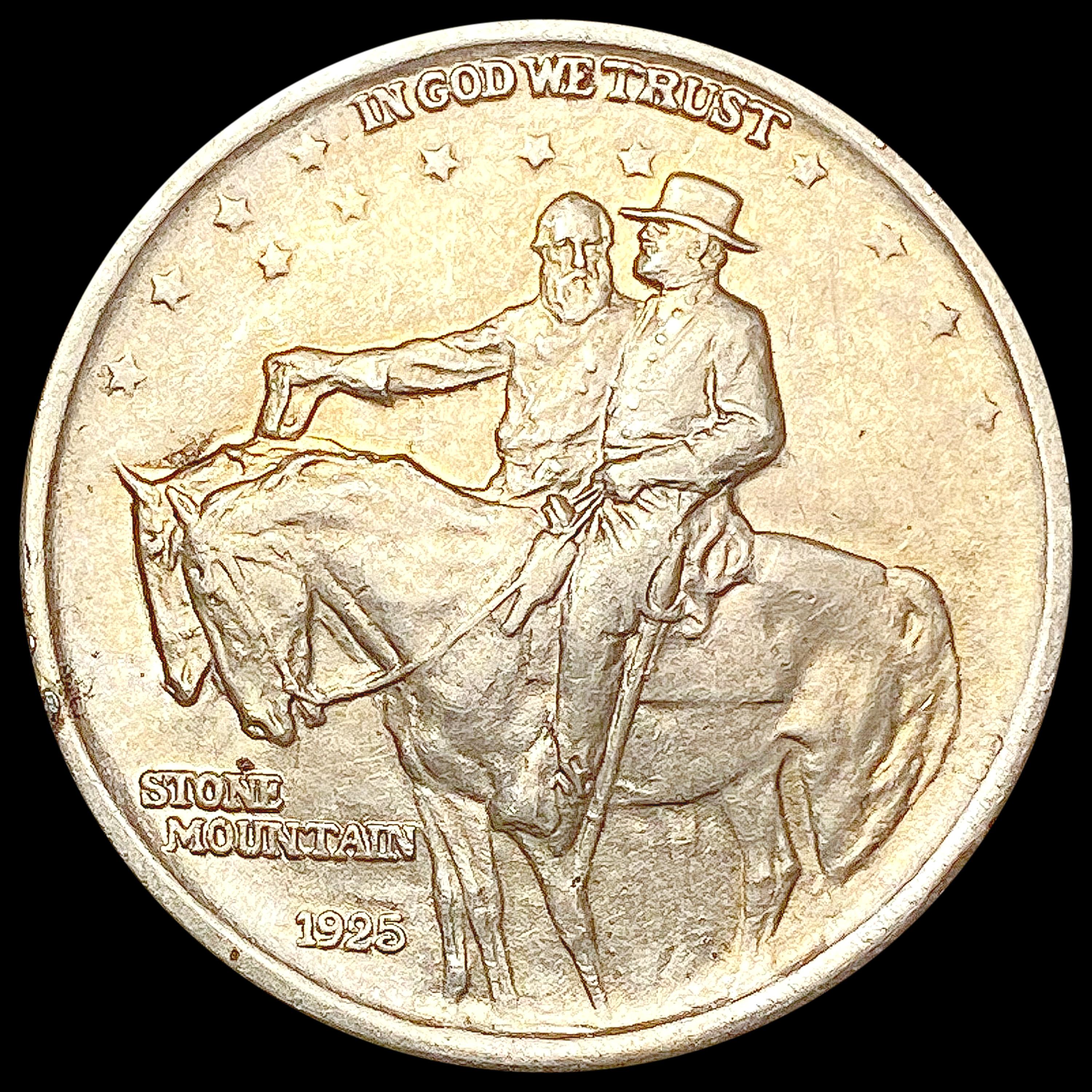 1925 Stone Mountain Half Dollar CLOSELY UNCIRCULAT