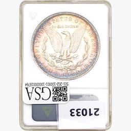 1882-O/S Morgan Silver Dollar ANACS AU50 VAM-5