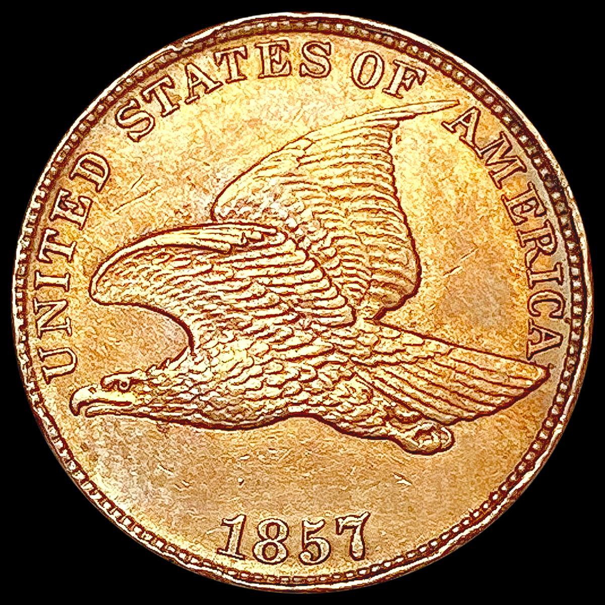 1857 Flying Eagle Cent CLOSELY UNCIRCULATED