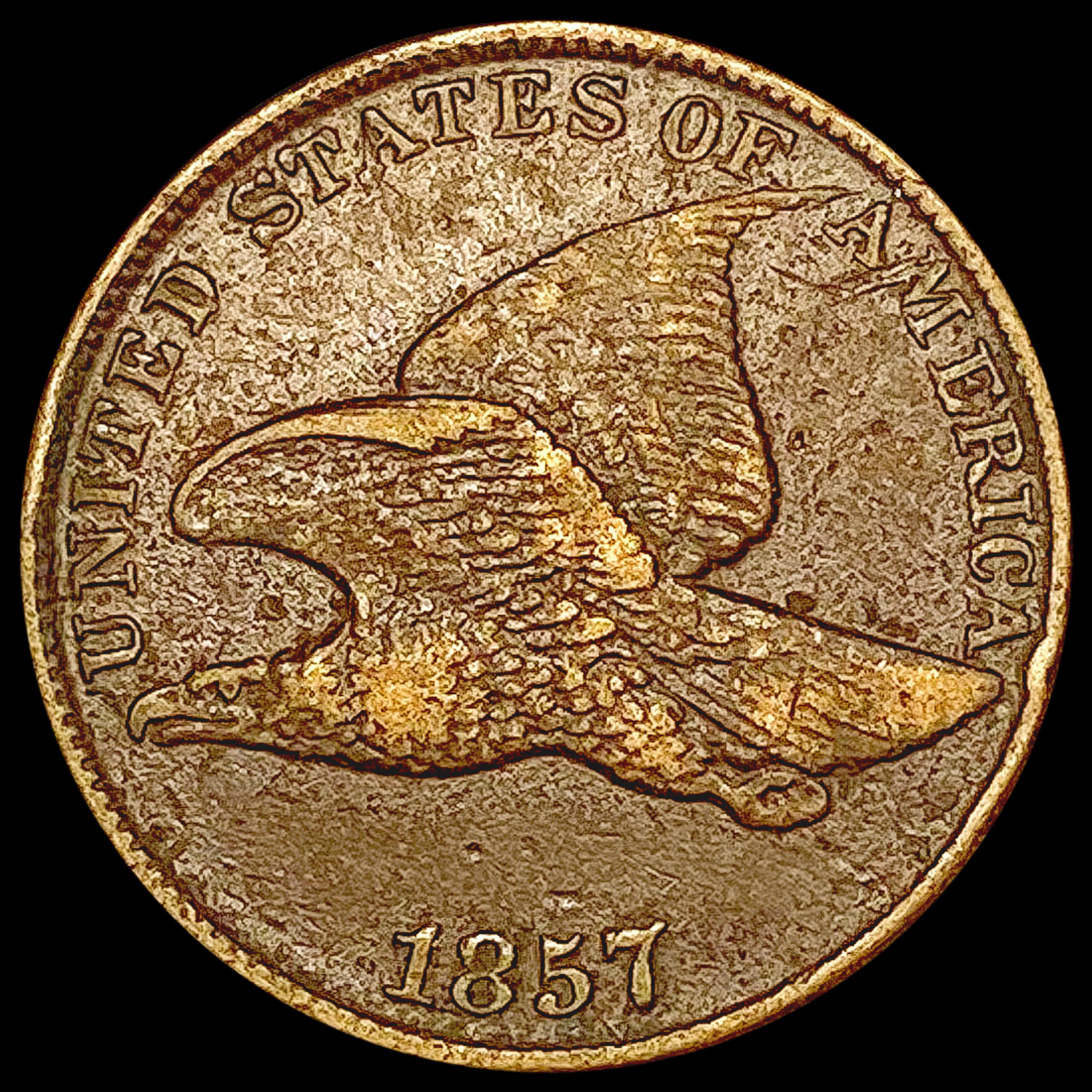 1857 Flying Eagle Cent LIGHTLY CIRCULATED