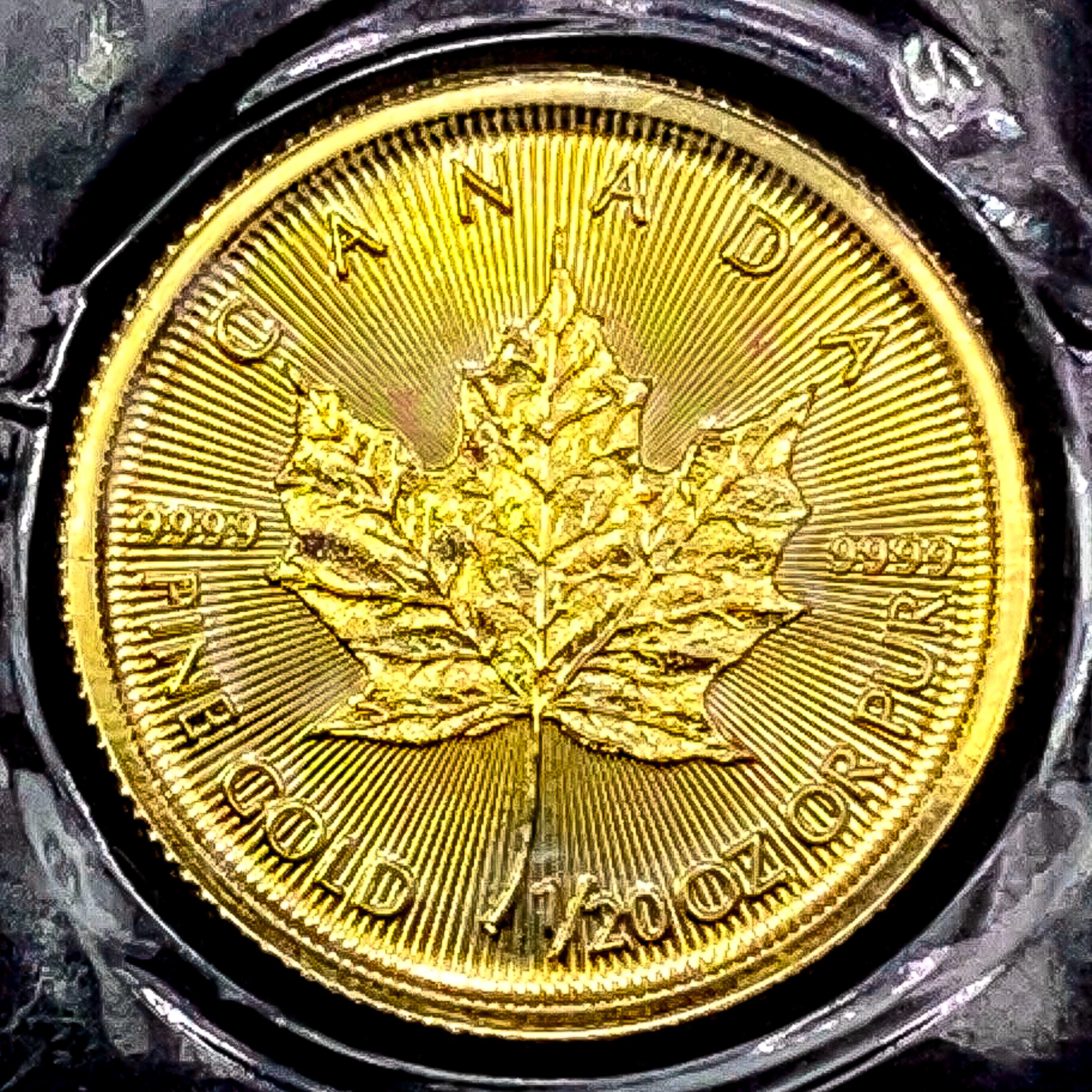 2017 Canada 1/20oz Gold Dollar SUPERB GEM BU