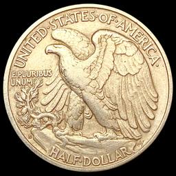 1938-D Walking Liberty Half Dollar NEARLY UNCIRCUL