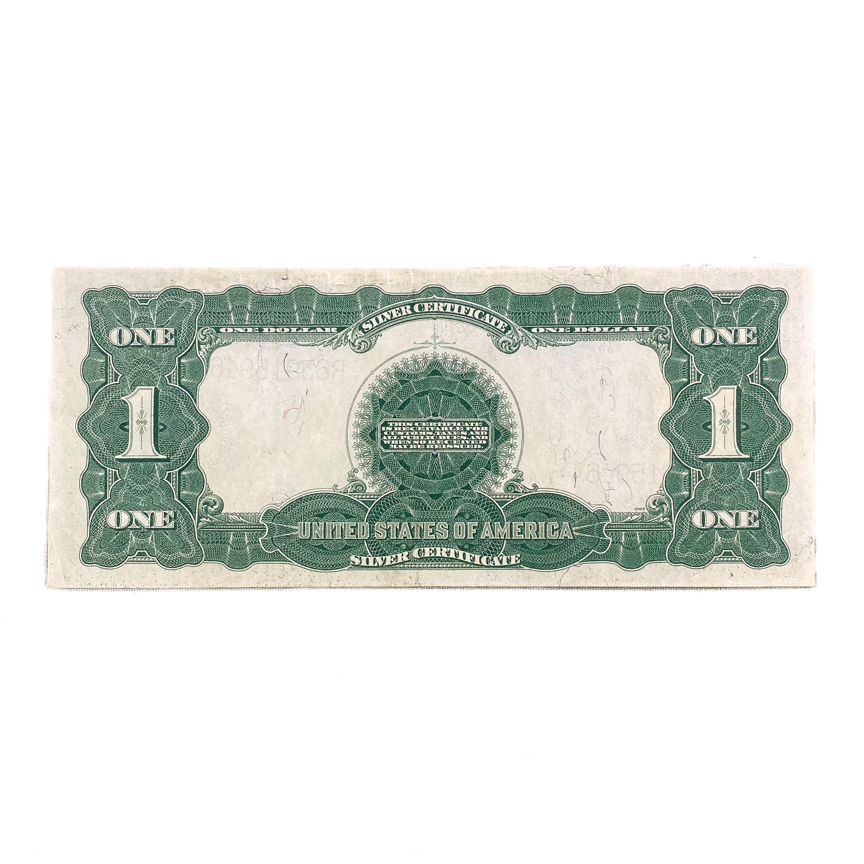 1899 $1 BLACK EAGLE SILVER CERT. NOTE AU