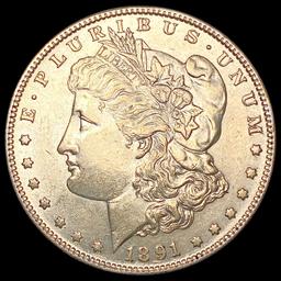 1891-S Morgan Silver Dollar CHOICE AU