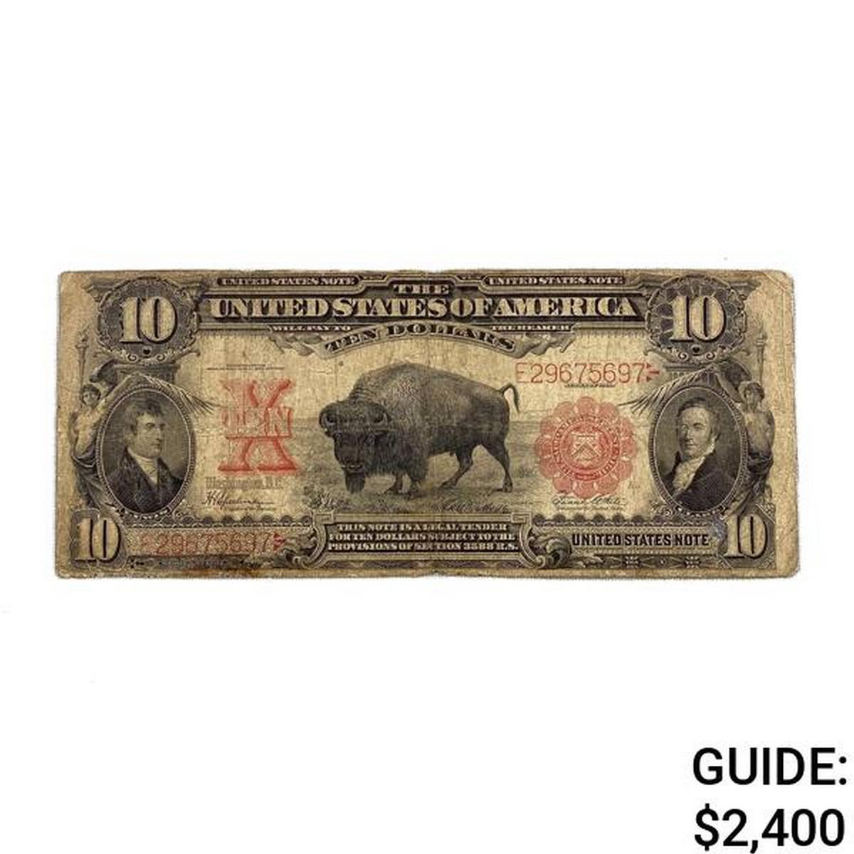 1901 $10 BISON LT UNITED STATES NOTE