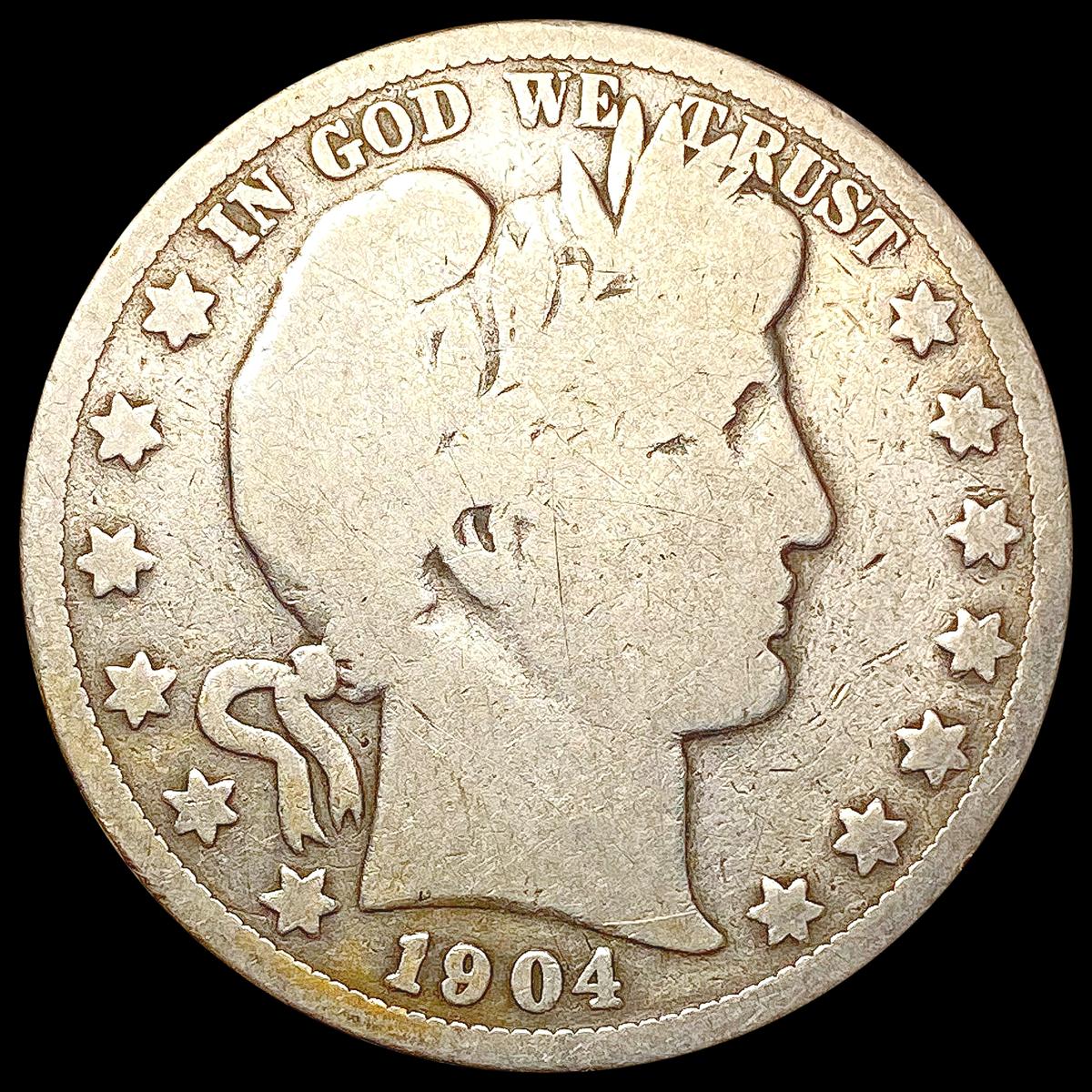 1904-S Barber Half Dollar NICELY CIRCULATED