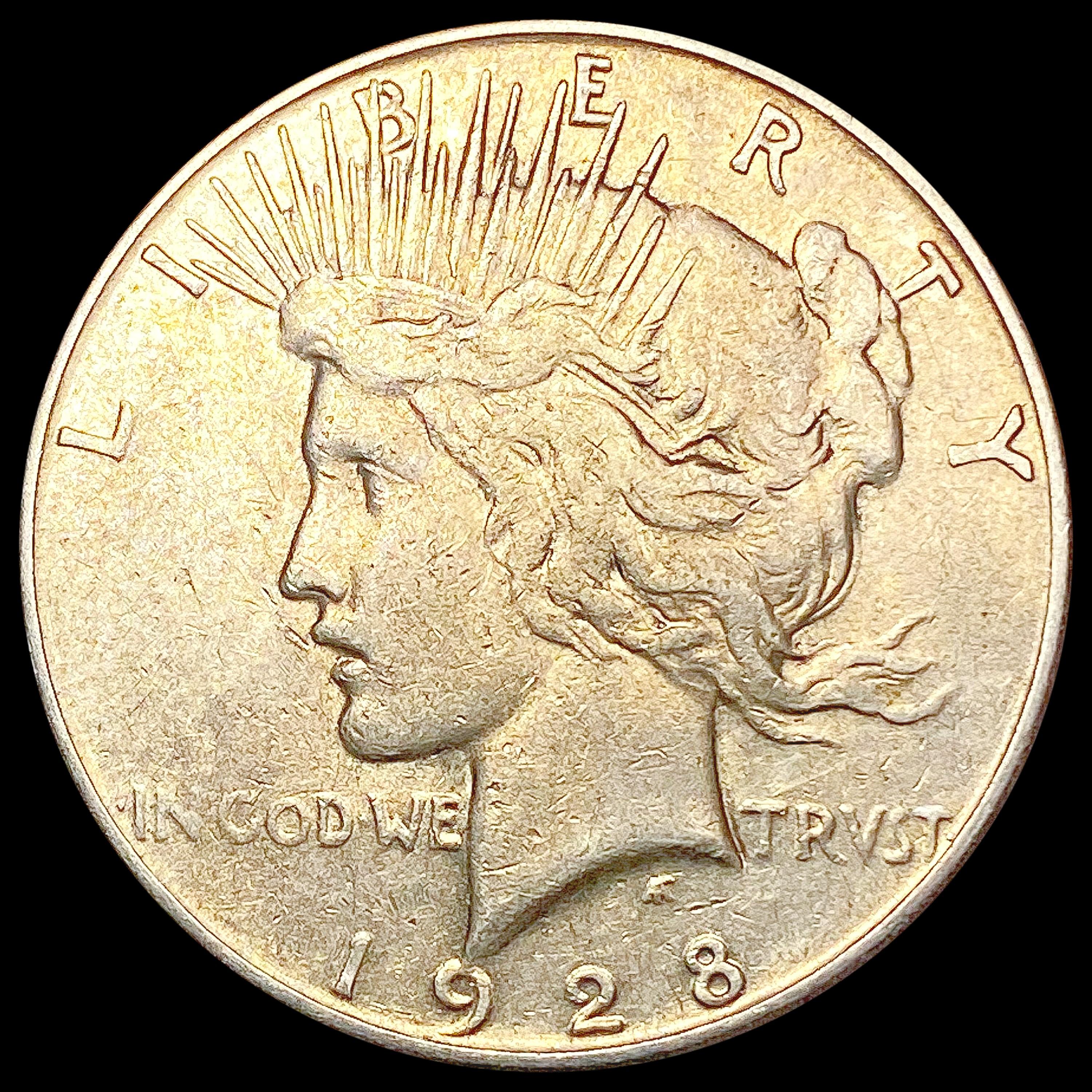 1928-S Silver Peace Dollar LIGHTLY CIRCULATED