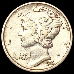 1919-S Mercury Dime CLOSELY UNCIRCULATED