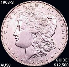 1903-S Morgan Silver Dollar CHOICE AU