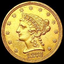 1873 $2.50 Gold Quarter Eagle CLOSELY UNCIRCULATED