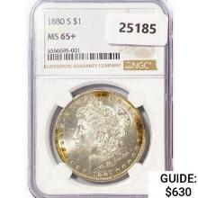 1880-S Morgan Silver Dollar NGC MS65+