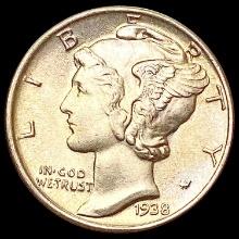 1938 FSB Mercury Dime GEM BU