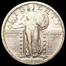 1917-D Standing Liberty Quarter CLOSELY UNCIRCULAT