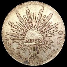 1895 Mexico Silver 8 Reales LIGHTLY CIRCULATED