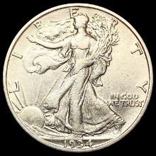 1934-S Walking Liberty Half Dollar CLOSELY UNCIRCU