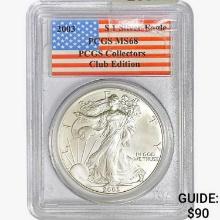 2003 Silver Eagle PCGS MS68 Club Edition