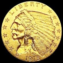 1915 $2.50 Gold Quarter Eagle CLOSELY UNCIRCULATED