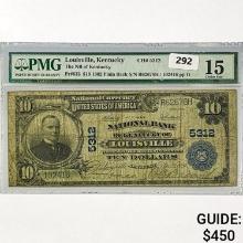 1920 $10 US LG Bank of Louisville, KY Fed Res Note