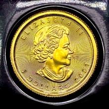 2021 Canada 1/10oz Gold $5 SUPERB GEM BU