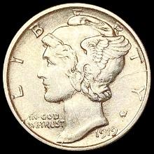 1919-D Mercury Dime CHOICE AU