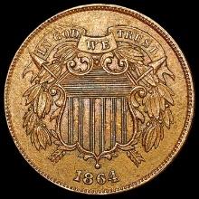 1864 Two Cent Piece CLOSELY UNCIRCULATED