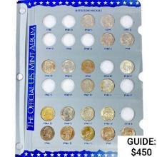 1938-2011 Jefferson Nickel Book [157 Coins]