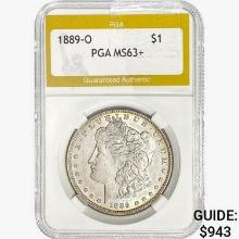 1889-O Morgan Silver Dollar PGA MS63+