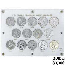 1950-1963 PR Franklin Half Dollar Set [14 Coins]