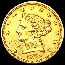 1878 $2.50 Gold Quarter Eagle CLOSELY UNCIRCULATED