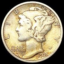 1921 Mercury Dime NEARLY UNCIRCULATED