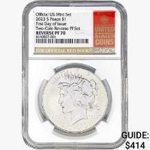 2023-S Silver Peace Dollar NGC REV PF70 FDI, Two-C