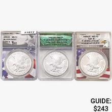 2021 [3] Silver Eagle ANACS MS70 Type II