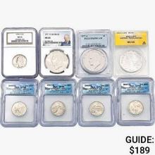 1971-2013 [8] Varied Silver Coinage  SP/PR/MS65/69