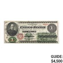 1862 $1 ONE DOLLAR LT UNITED STATES NOTE UNC