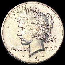 1921 Silver Peace Dollar CLOSELY UNCIRCULATED